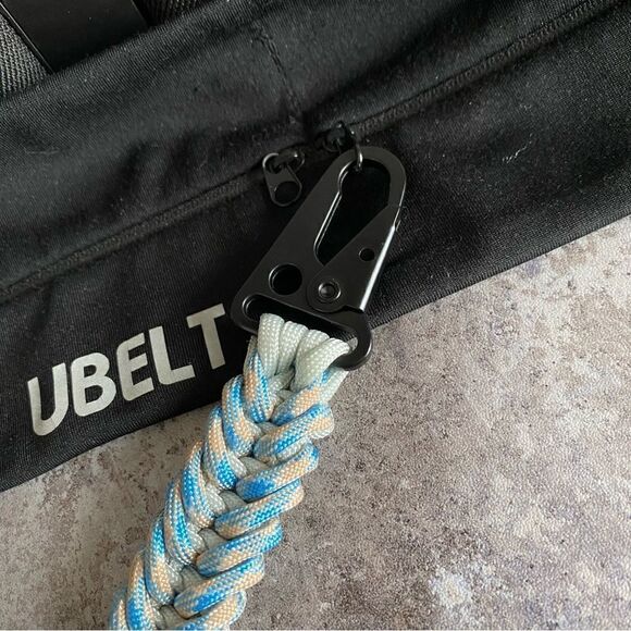 Paracord Whistle Keychain Hiking NEW Outdoor Sporty Handmade Unisex Blue - Picture 8 of 10